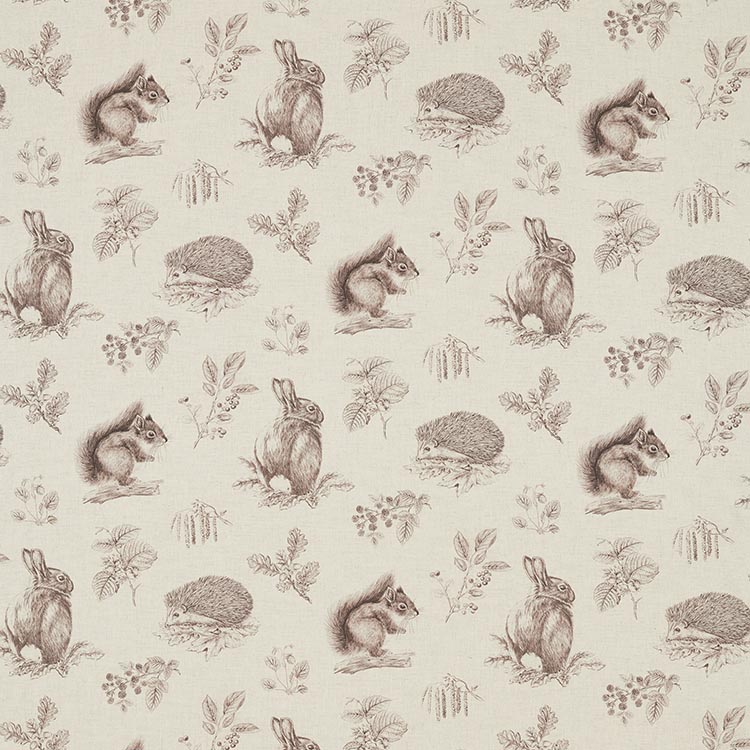 sanderson,squirrel & hedgehog,woodland walk,walnut/linen,made to measure curtains,made to measure blinds,curtains online,blinds online,blackout curtains,blackout blinds,fabric shop,bespoke curtains,bespoke blinds,curtains online,blinds online,made to meas