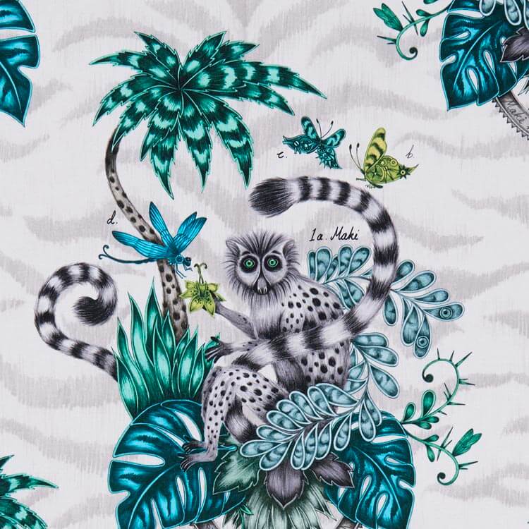 clarke and clarke,lemur,animalia,jungle,made to measure curtains,made to measure blinds,curtains online,blinds online,blackout curtains,blackout blinds,fabric shop,bespoke curtains,bespoke blinds,curtains online,blinds online,made to measure roman blinds,